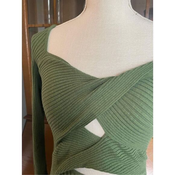 FREE PEOPLE - Marnie Midi Dress in Forrest Green color - Picture 9 of 11